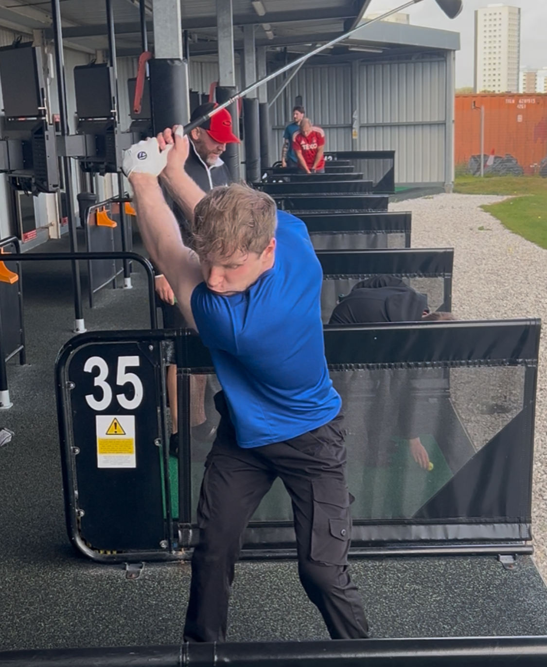 App creator at the driving range